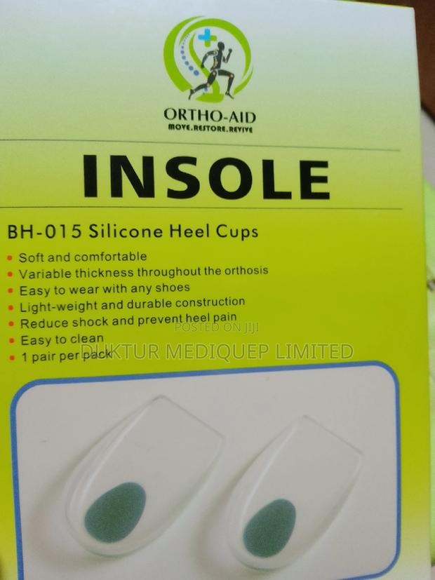 Silicone Heel Cups- 1 Pair , Heel Cup Insole - thumbnail 2