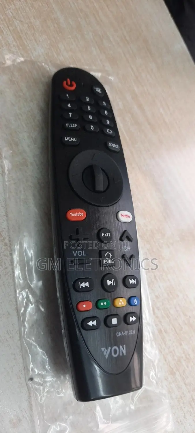 VON Smart TV Replacement Remote Control With Free Batteries
