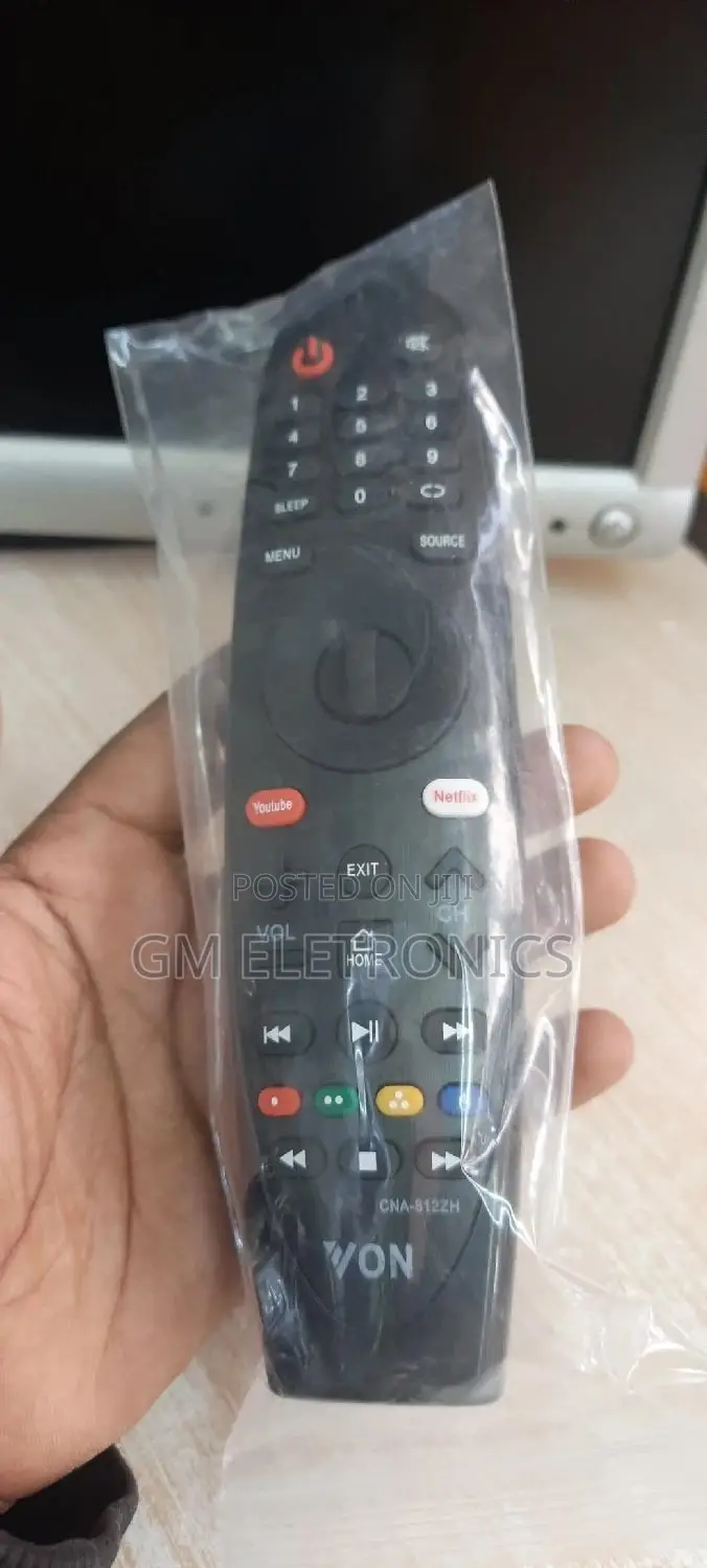 VON Smart TV Replacement Remote Control With Free Batteries