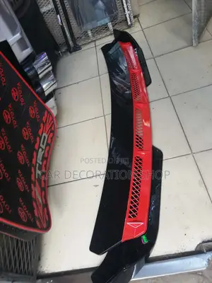 New Type Model Front Red Black Bumper Lip