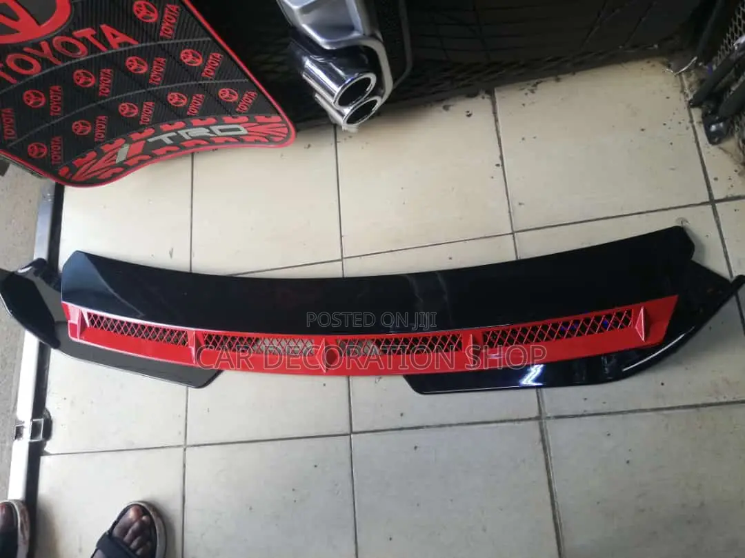 New Type Model Front Red Black Bumper Lip