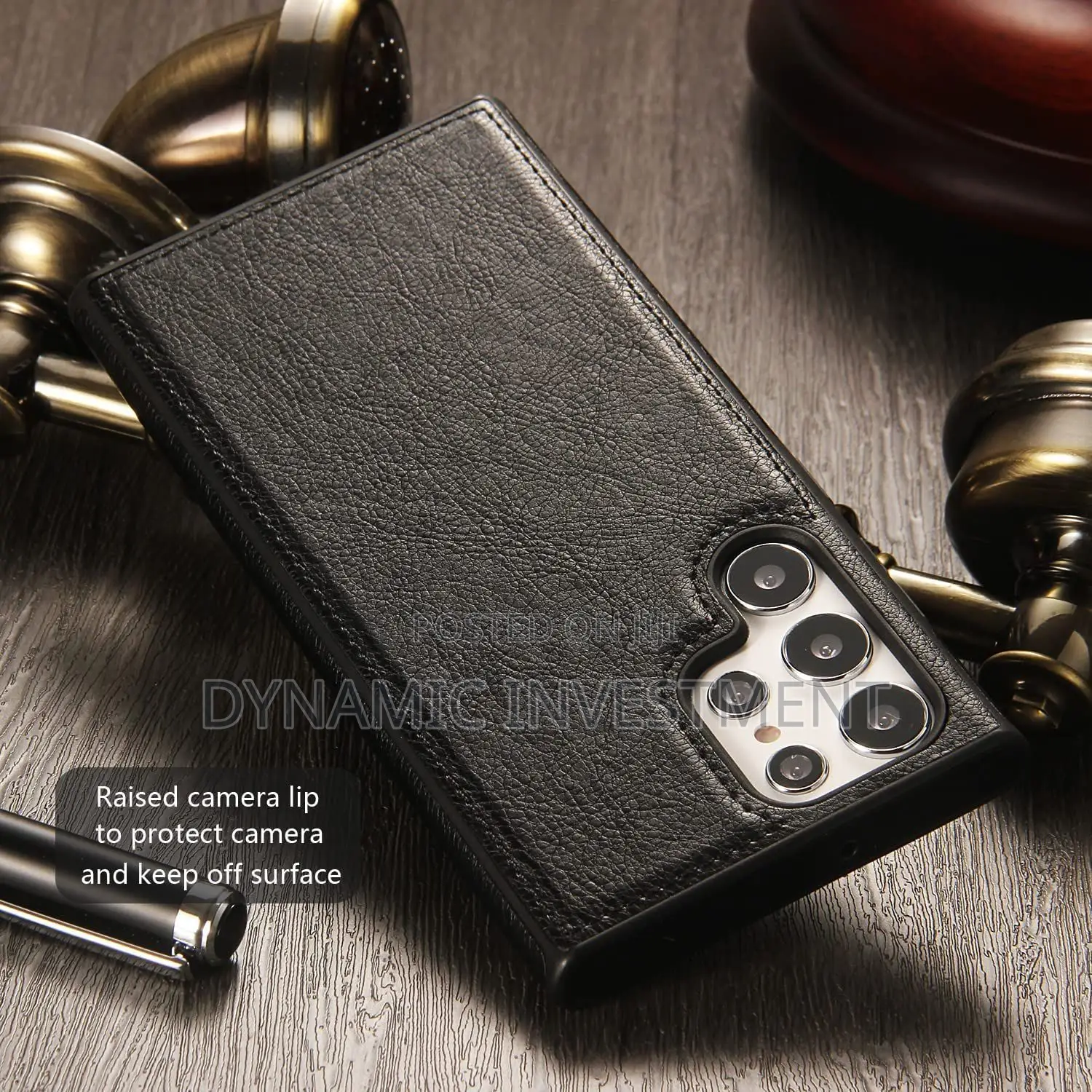 Samsung Galaxy S24 Ultra Shockproof Slim Leather Case/Cover