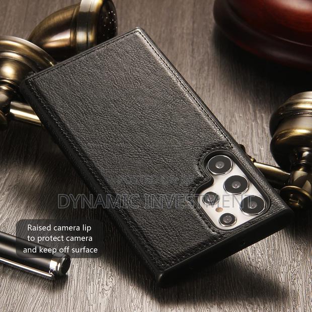 Samsung Galaxy S24 Ultra Shockproof Slim Leather Case/Cover - thumbnail 2