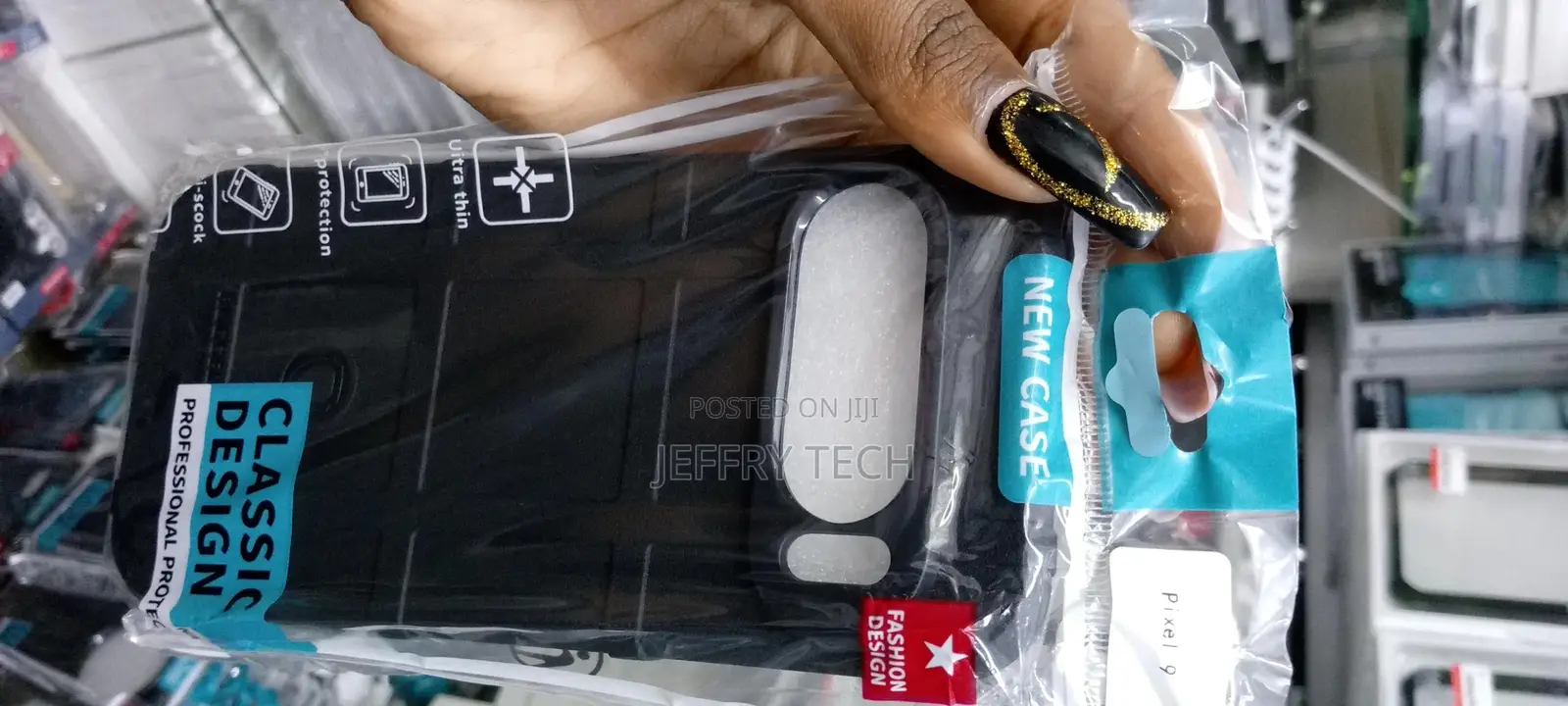 Werth-Google Pixel 9 Pro Full Shockproof TPU Phone Case Blac