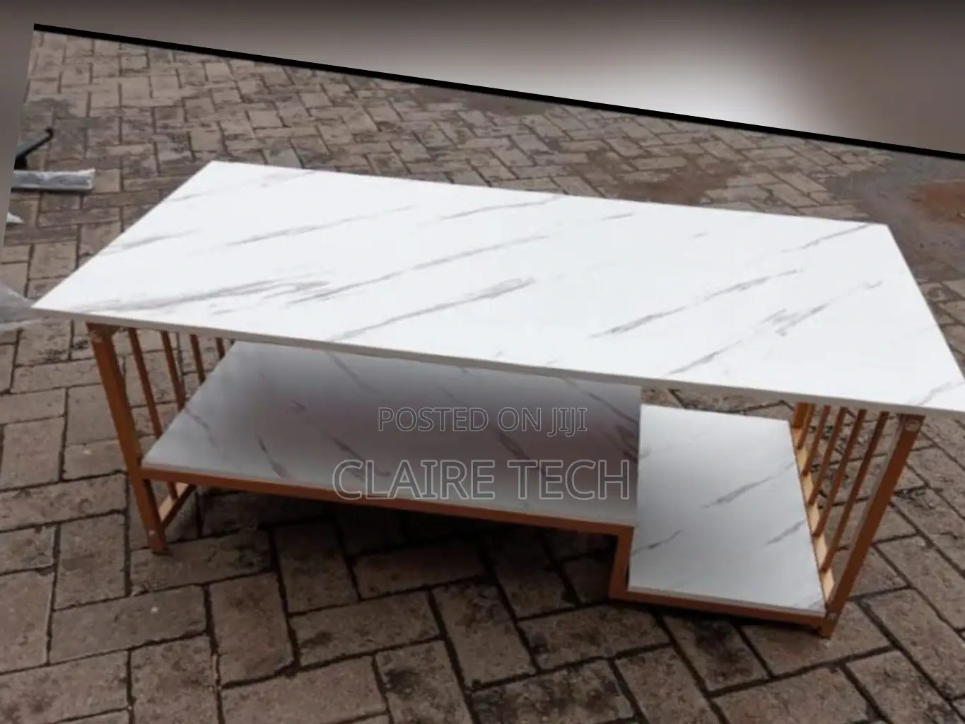* Executive White Marble Coffee Table 