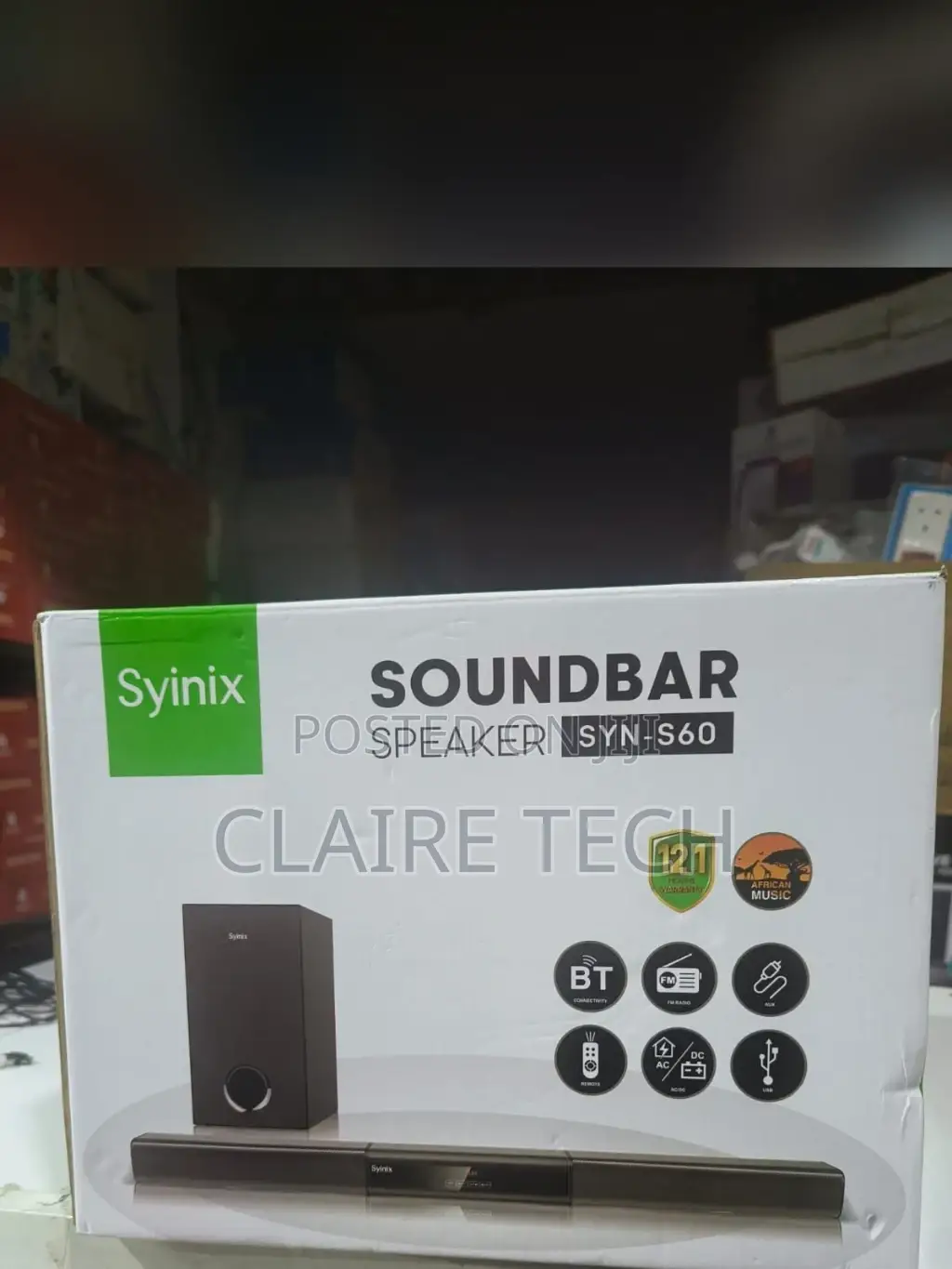 SYN-S60 Synix Sound Bar System Available