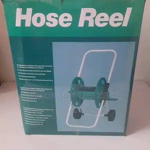 Garden Hose Reel for Hose Pipes Trolley Wt Wheels 45 Metres