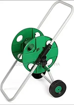 Garden Hose Reel for Hose Pipes Trolley Wt Wheels 45 Metres