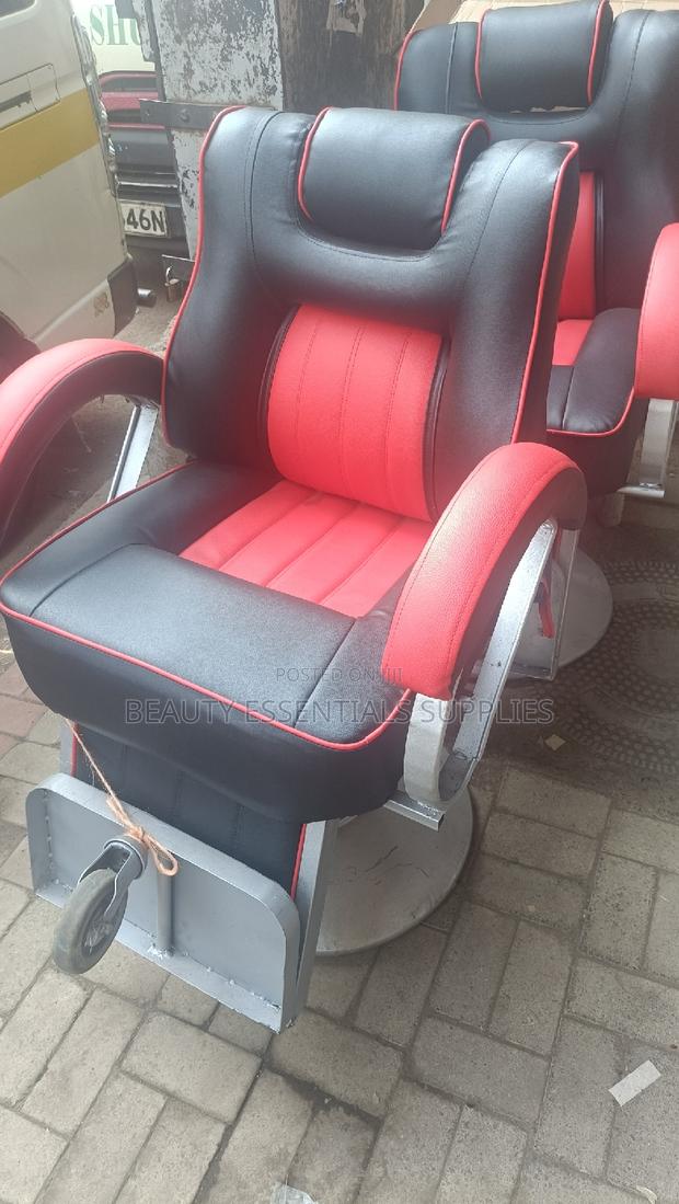 Black Red Barber Seat/ Executive Chair - main view