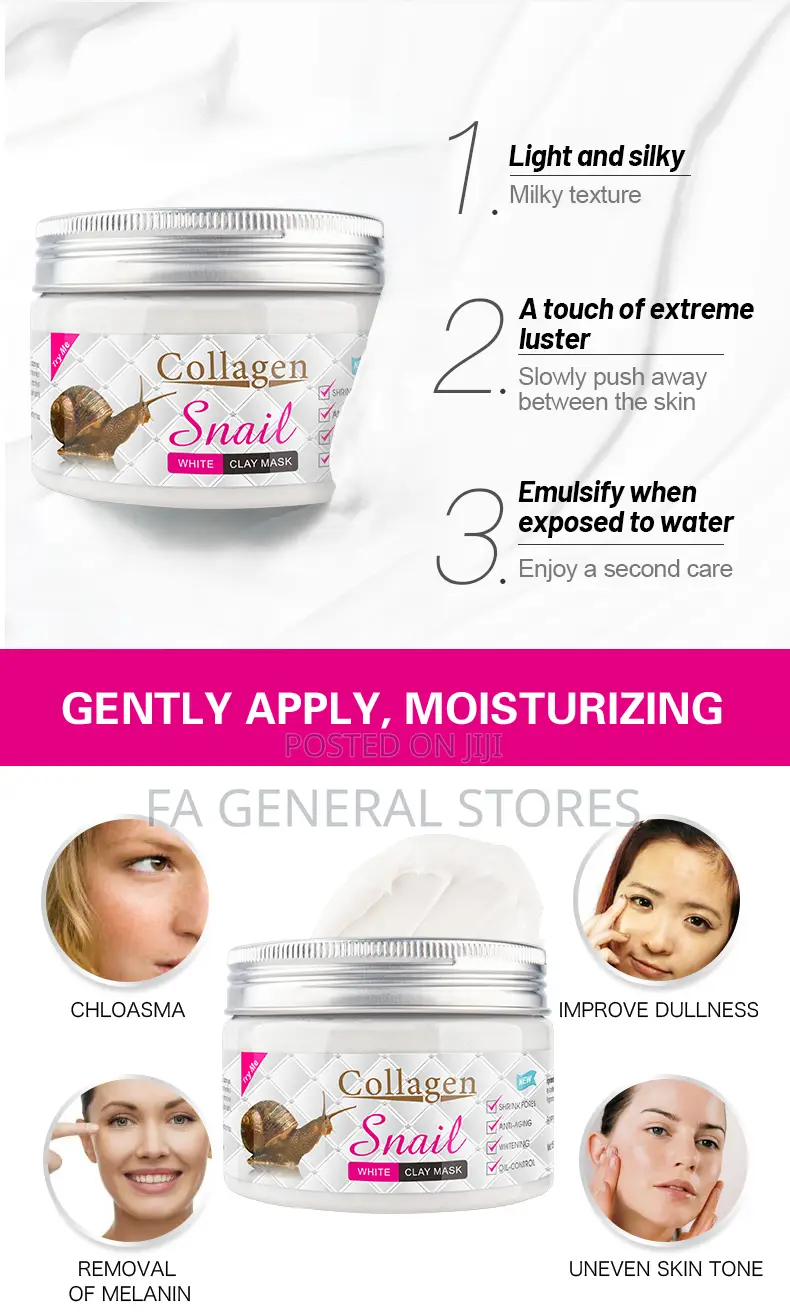 Collagen Snail White Clay Mask