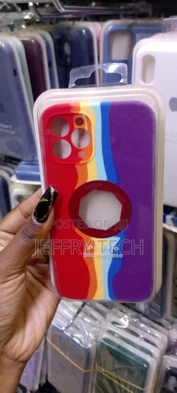 Exvox Back Apple Logo iPhone 11 PRO MAX Rainbow - thumbnail 3