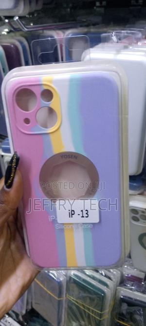 NDCOM for iPhone 13 Back Cover Color Gradient Rainbow Strip - thumbnail 2