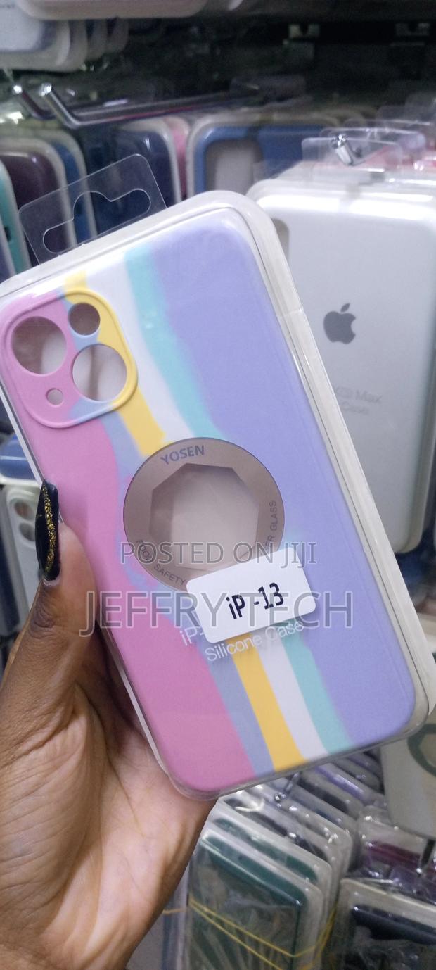 NDCOM for iPhone 13 Back Cover Color Gradient Rainbow Strip - thumbnail 3