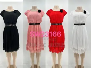 Chiffon Black Skater Dress