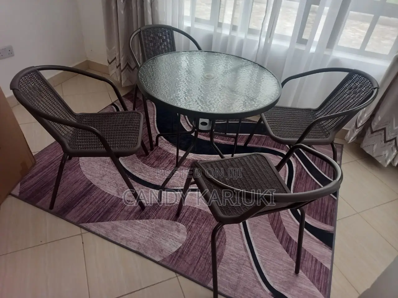 Airbnb Relaxation 4 Seater Balcony Set