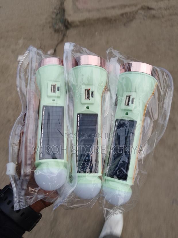 Solar Rechargeable Torches Flashlight LED Torch - main view