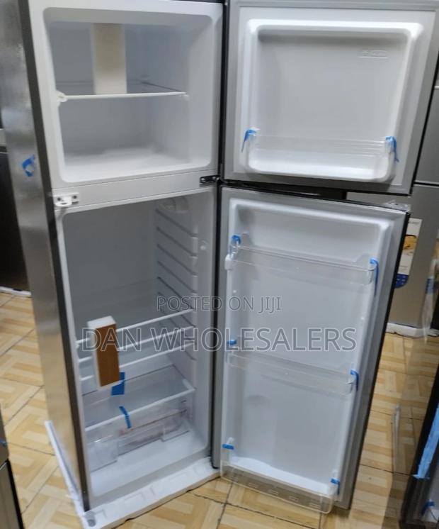 168 Litres SILVER Roch Double Door Refrigerator - main view
