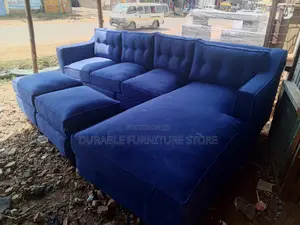 Coner Seat Sofa and 2 Footrest