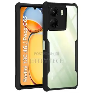 Crystal Clear Back Cover Case for Mi Redmi 13C 4G / Poco C65