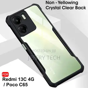 Crystal Clear Back Cover Case for Mi Redmi 13C 4G / Poco C65
