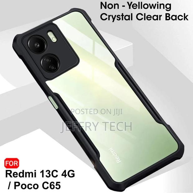 Crystal Clear Back Cover Case for Mi Redmi 13C 4G / Poco C65 - thumbnail 2