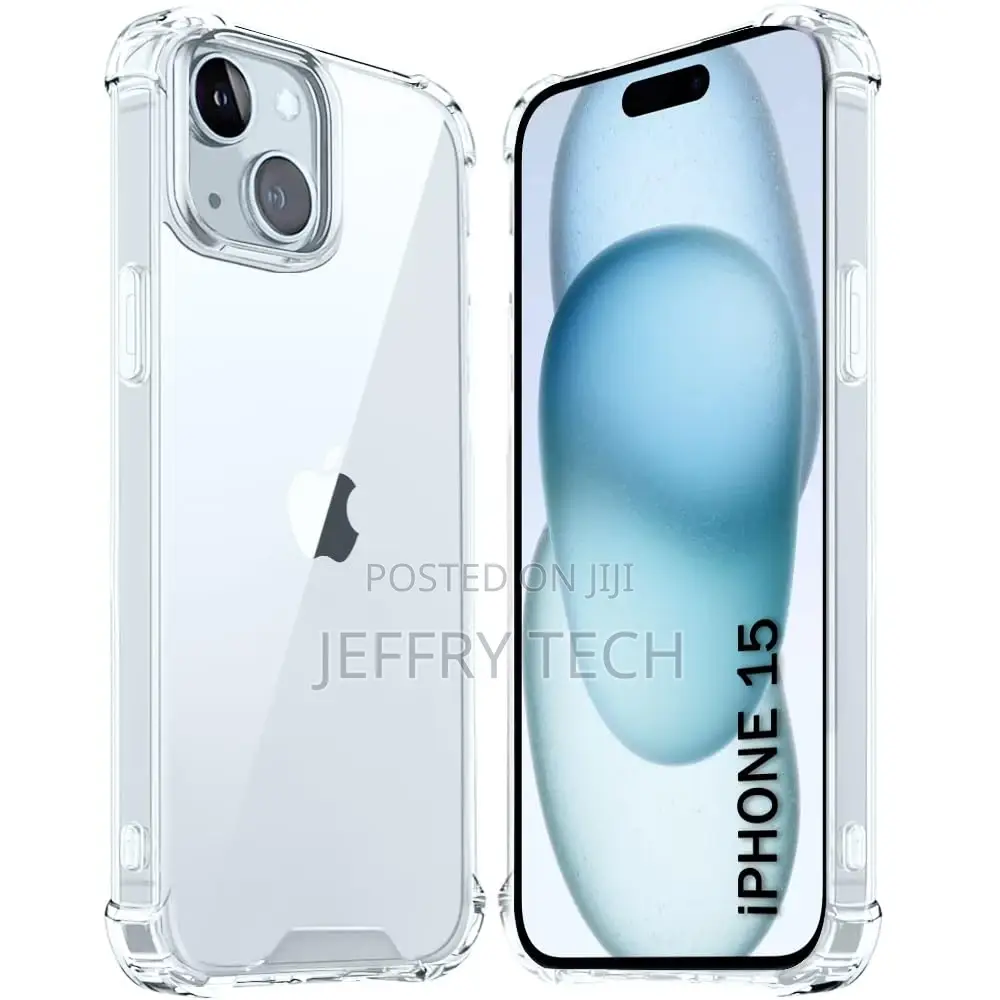 Crystal Clear Back Cover Case for iPhone 15 | Camera Scree