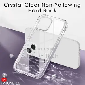 Crystal Clear Back Cover Case for iPhone 15 | Camera Scree