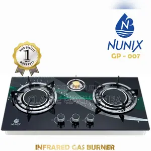 Gp-007 Nunix 3 Burner Infrared Table Top Gas Cooker