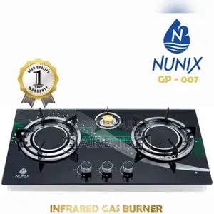 Gp-007 Nunix 3 Burner Infrared Table Top Gas Cooker