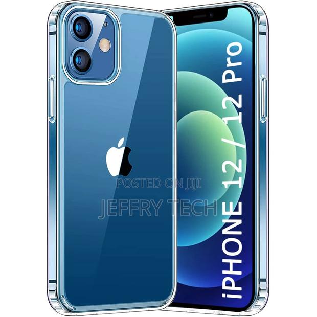 Clear Back Case Cover for iPhone 12/12 PRO | Shockproof Desi - main view