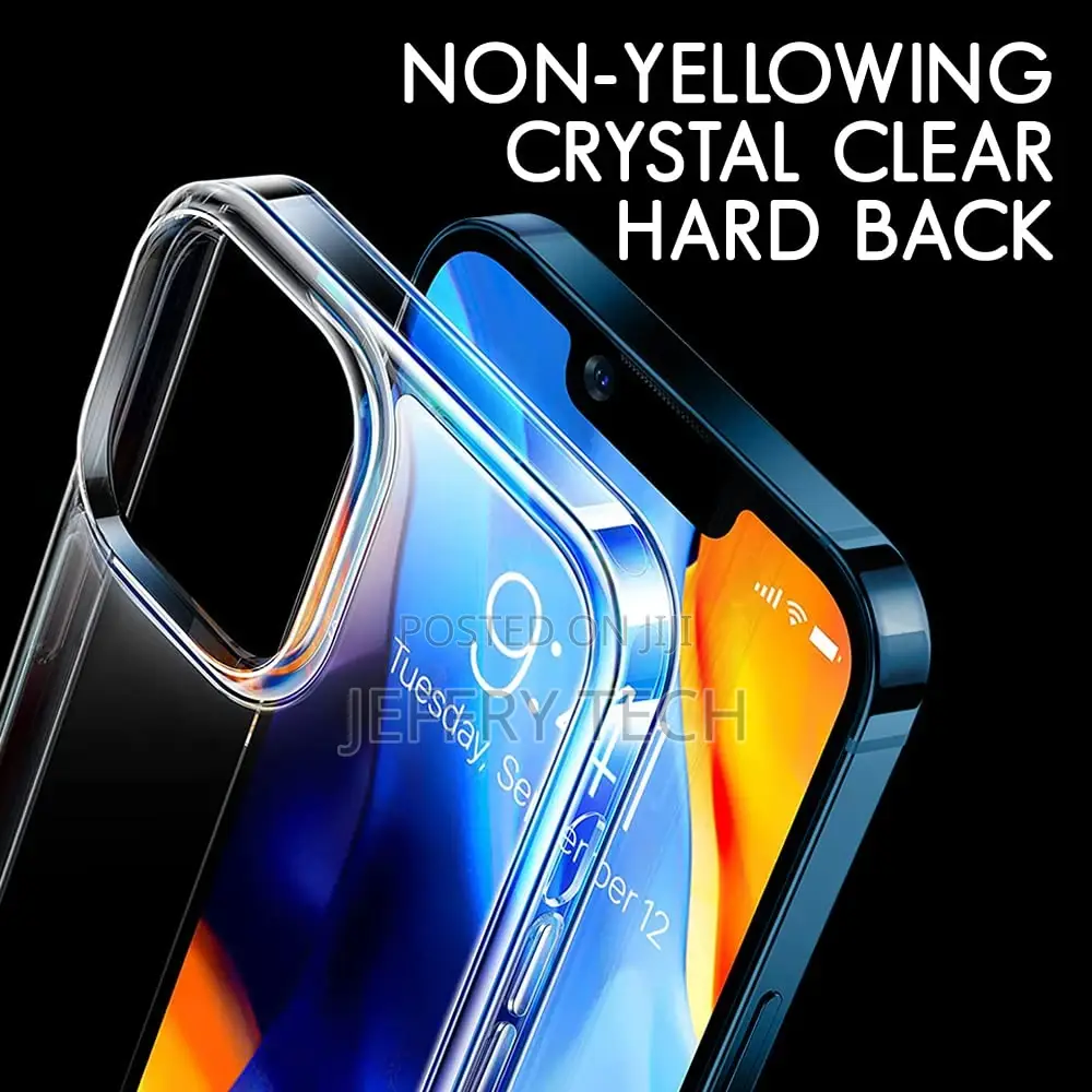 Clear Back Case Cover for iPhone 12/12 PRO | Shockproof Desi