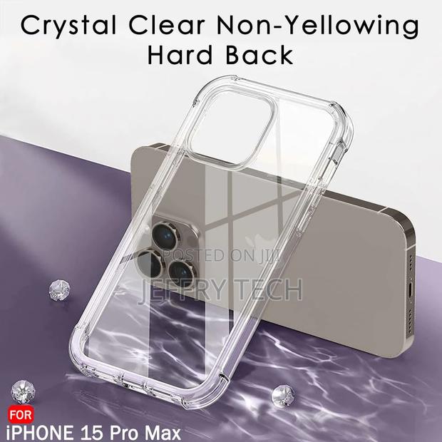 Crystal Clear Back Cover Case for iPhone 15 Pro Max | Camera - thumbnail 2