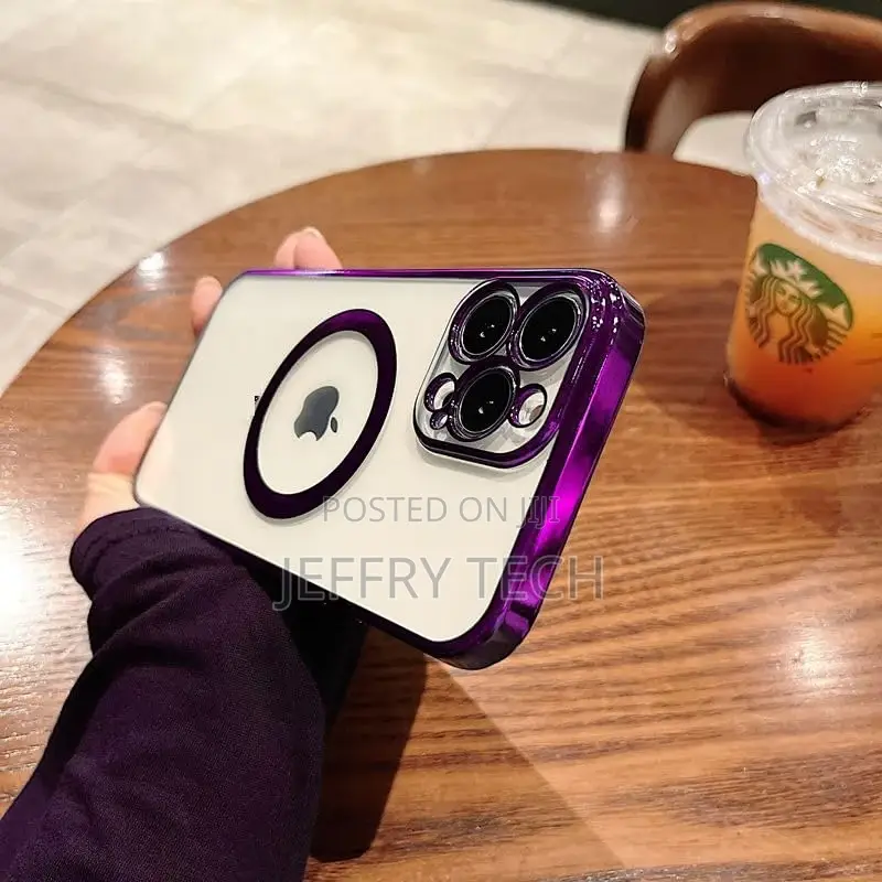 Transparent Clear Logo Cover for iPhone 15 Pro Max Case 6.7