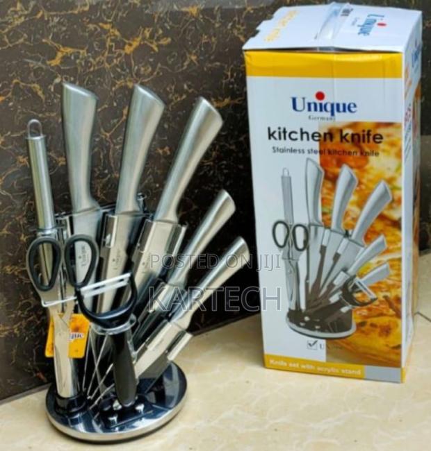 Unique Stainless Steel 9 Pieces Knife Set