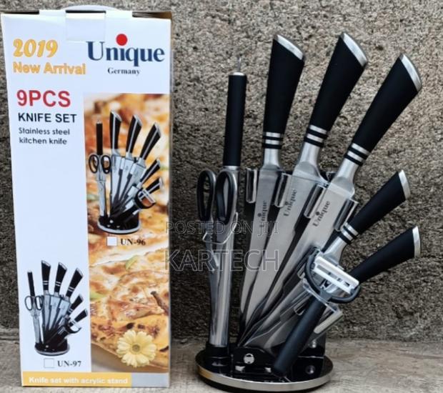 Unique 9 Pieces Stainless Steel Kitchen Knife Set - main view