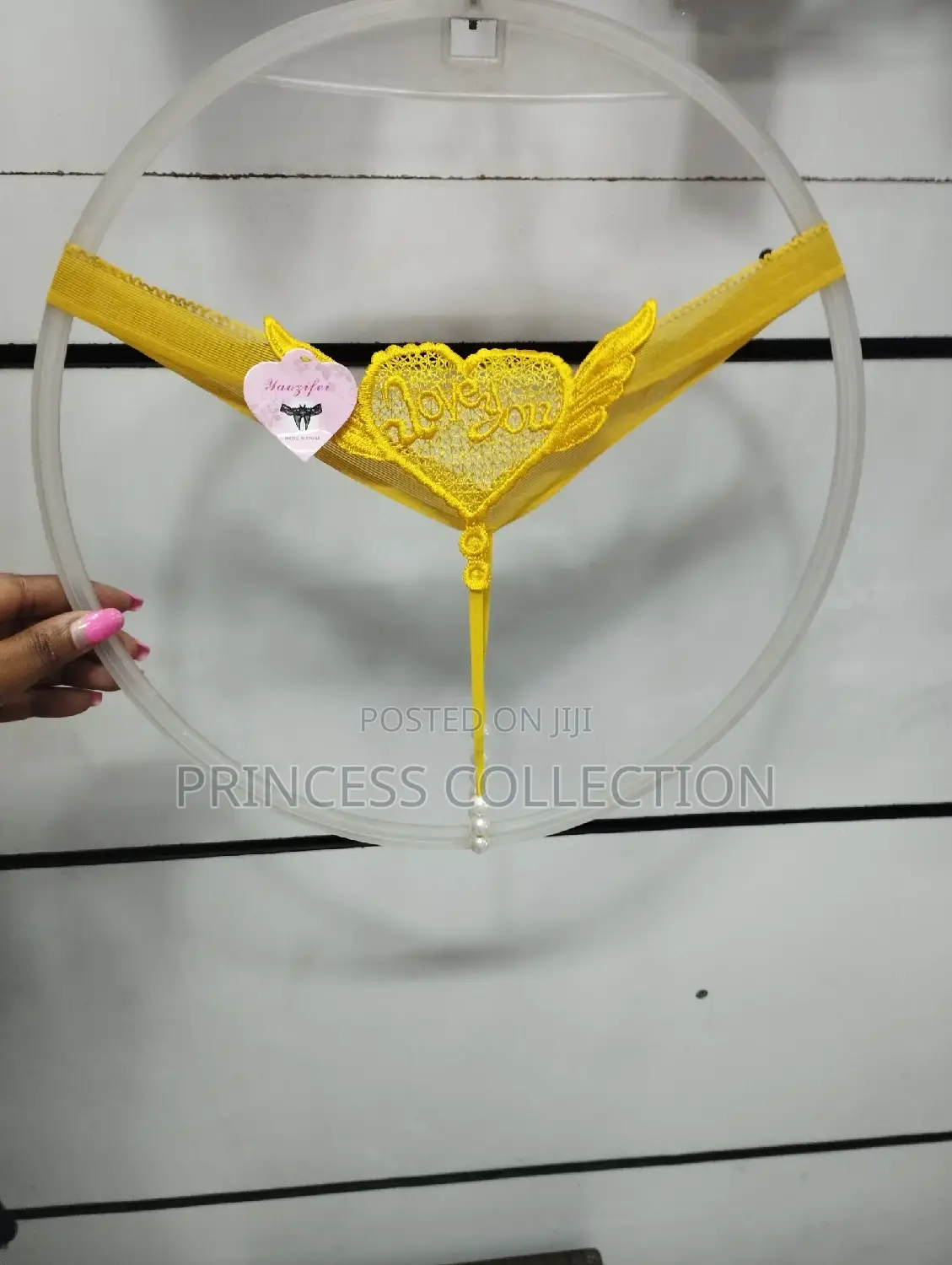 Laced Thongs With Beads