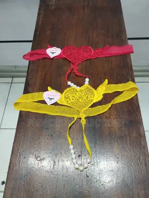 Laced Thongs With Beads