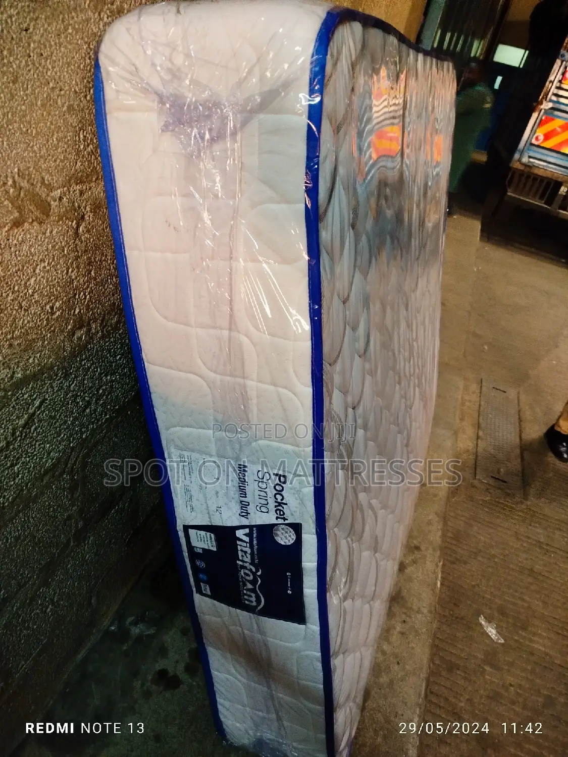6by6 10inches Pocket Spring Mattresses (7years Warranty) + Delivery
