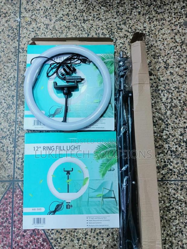 12 Inches Ringlight and Tripod Stand.Ideal for Photography - main view