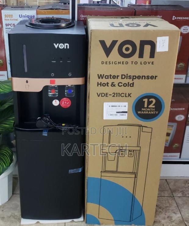 Von 211CLK Electric Cooling Water Dispenser - Matte Black