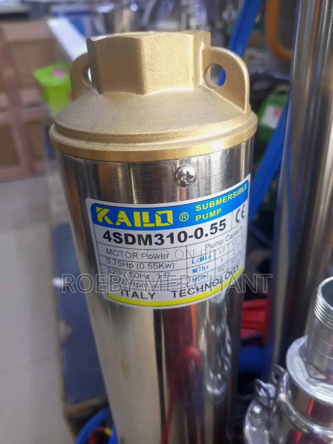 Submersible Water Pump 0.7hp