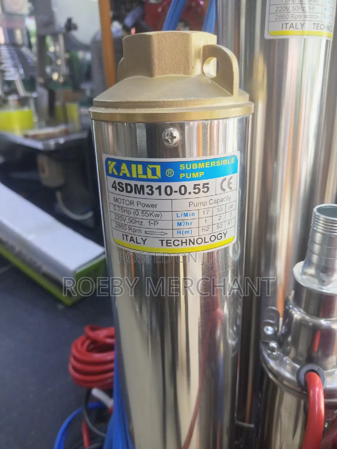 Ideal Kailo 0.75hp Submersible Water Pump