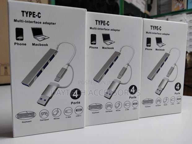 Usb 4 Ports Splitter Type C Multi-Interface Usb 3.0 Hub