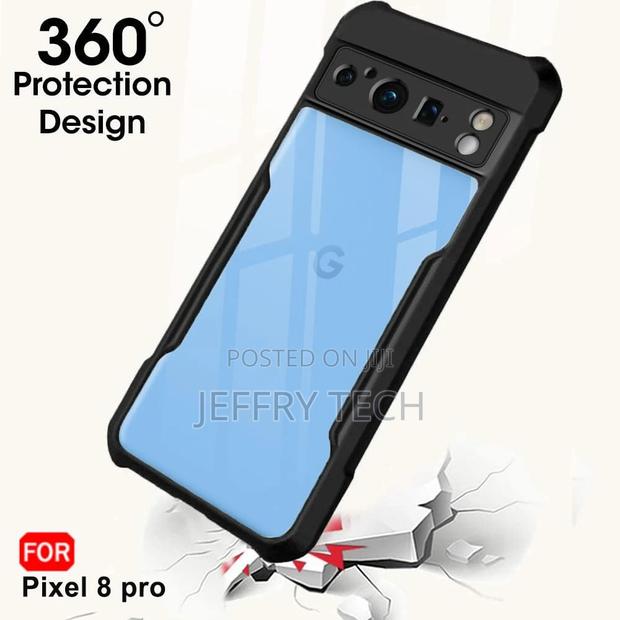 Shockproof Crystal Clear Back Cover for Google Pixel 8 Pro | - thumbnail 3