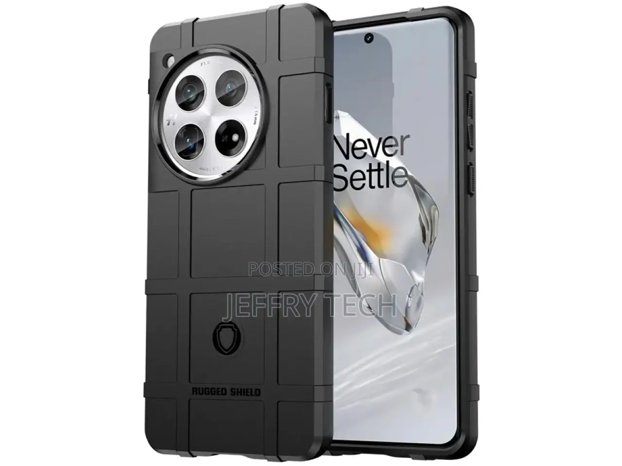 Oneplus 12 Rugged Shield Anti-Shock Case Schwarz