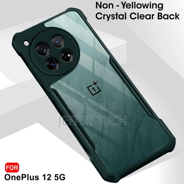 Shockproof Crystal Clear Back Cover Case for Oneplus 12 5G | - thumbnail 3