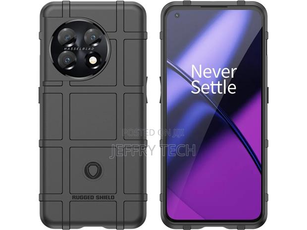 Oneplus 11 Rugged Shield Anti-Shock Case Black - thumbnail 3