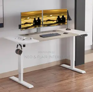 Computer Desk (Height Adjustable,)