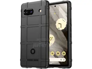 Google Pixel 7a Rugged Shield Anti-Shock Case Black