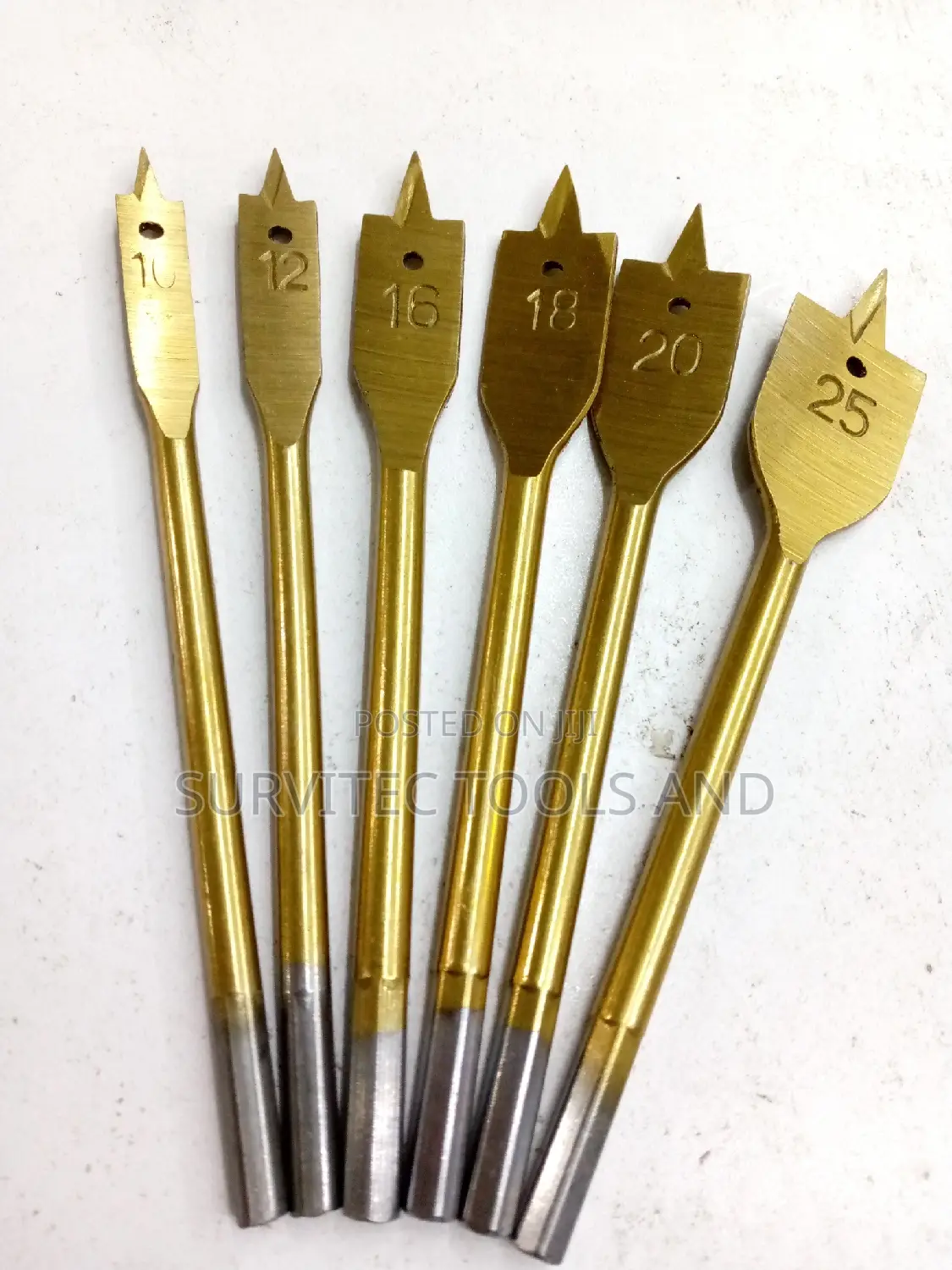 10-25mm Flat Woodwork Bits